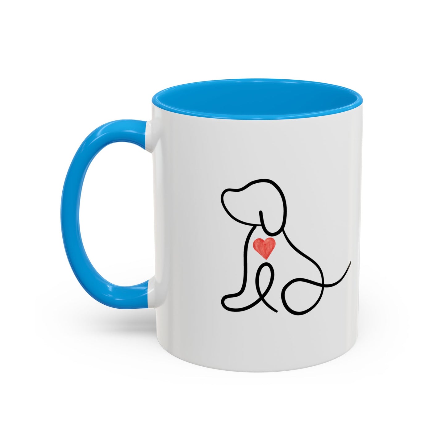 Colorful Pet Lover Mug, Pawprints on My Heart, Gift for Dog Owners, Animal Lover's Coffee Cup, Cute Animal-Themed Drinkware