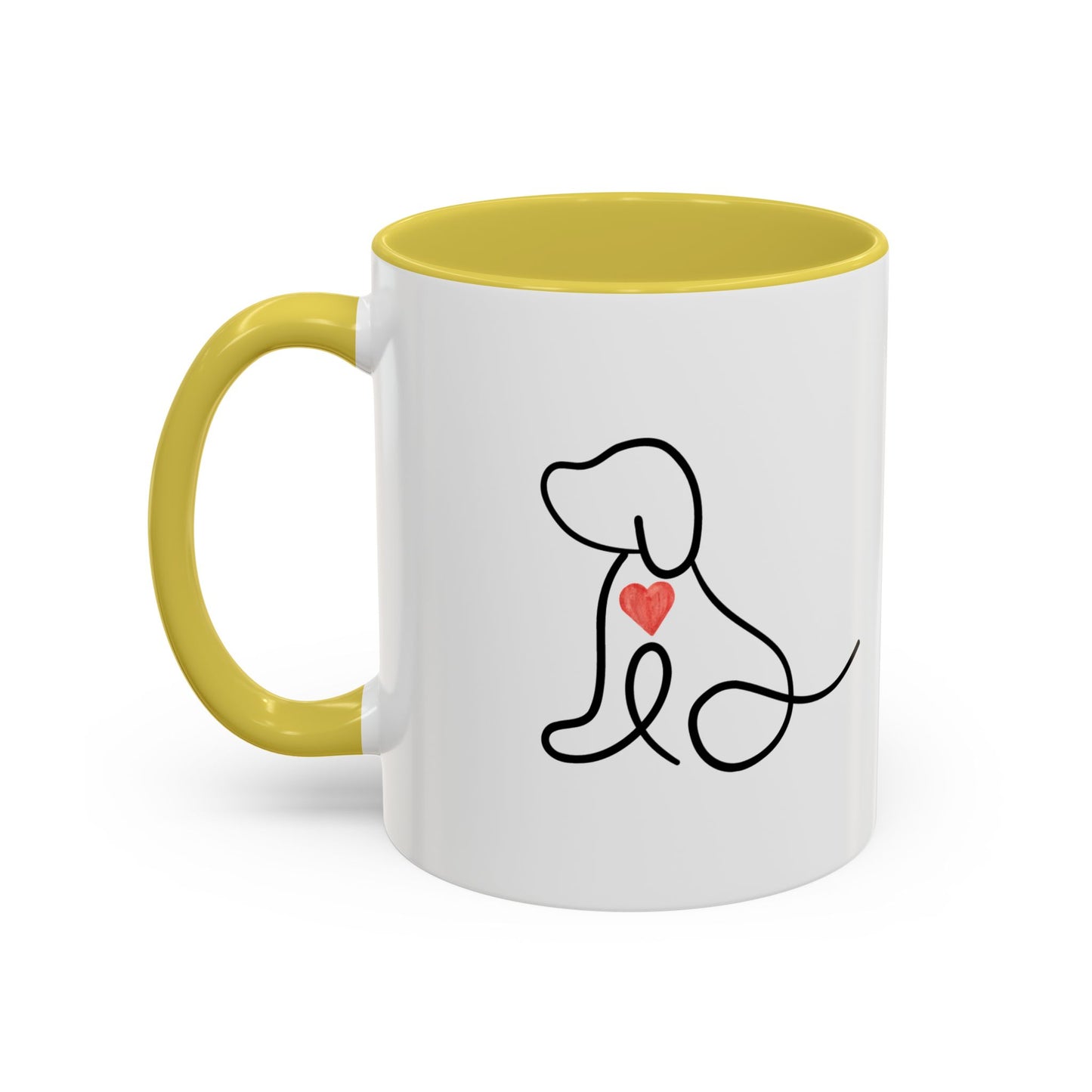 Colorful Pet Lover Mug, Pawprints on My Heart, Gift for Dog Owners, Animal Lover's Coffee Cup, Cute Animal-Themed Drinkware
