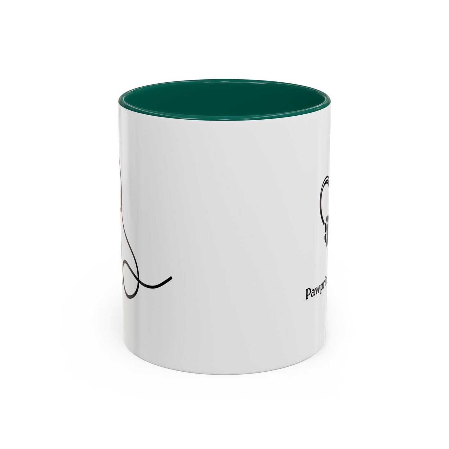 Colorful Pet Lover Mug, Pawprints on My Heart, Gift for Dog Owners, Animal Lover's Coffee Cup, Cute Animal-Themed Drinkware