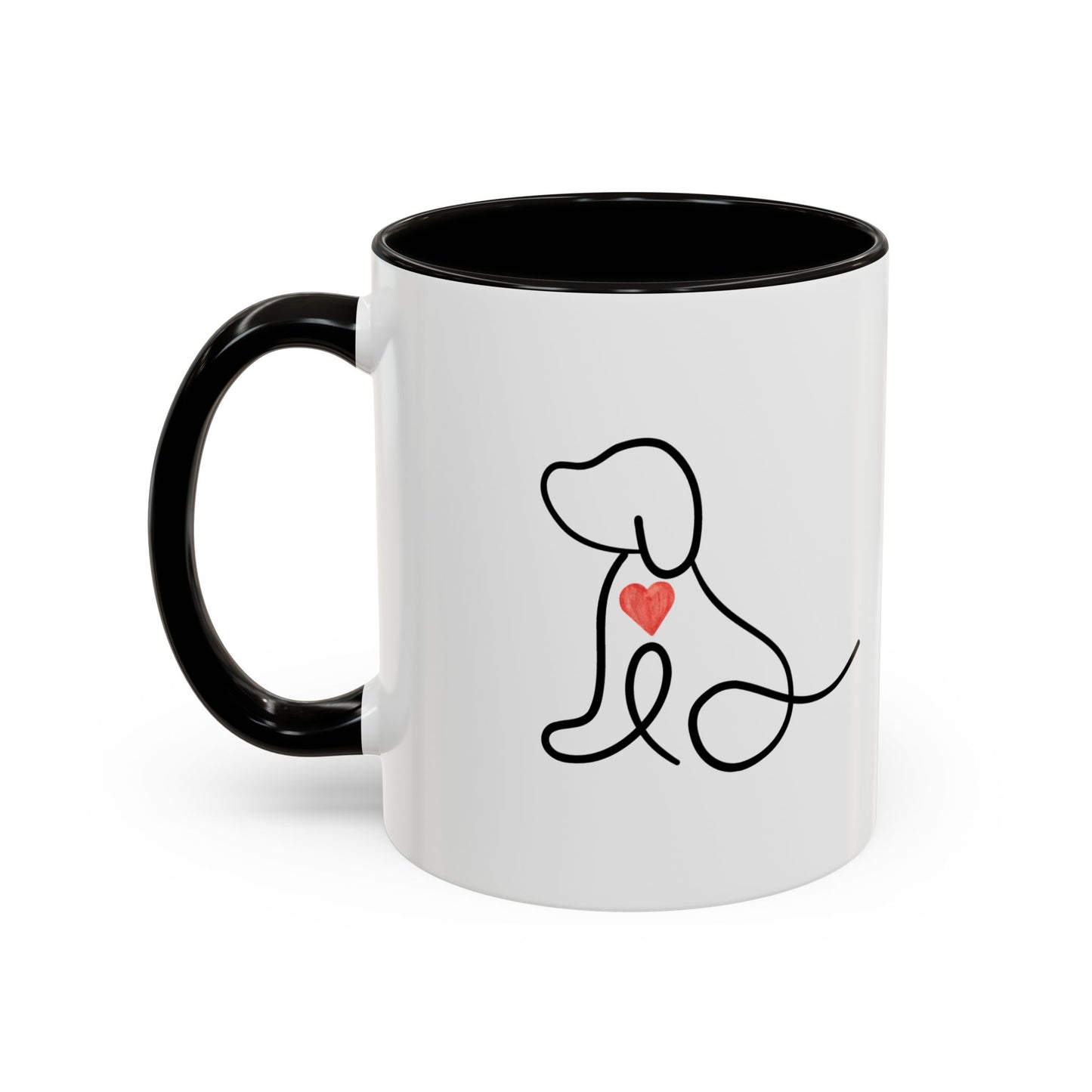 Colorful Pet Lover Mug, Pawprints on My Heart, Gift for Dog Owners, Animal Lover's Coffee Cup, Cute Animal-Themed Drinkware