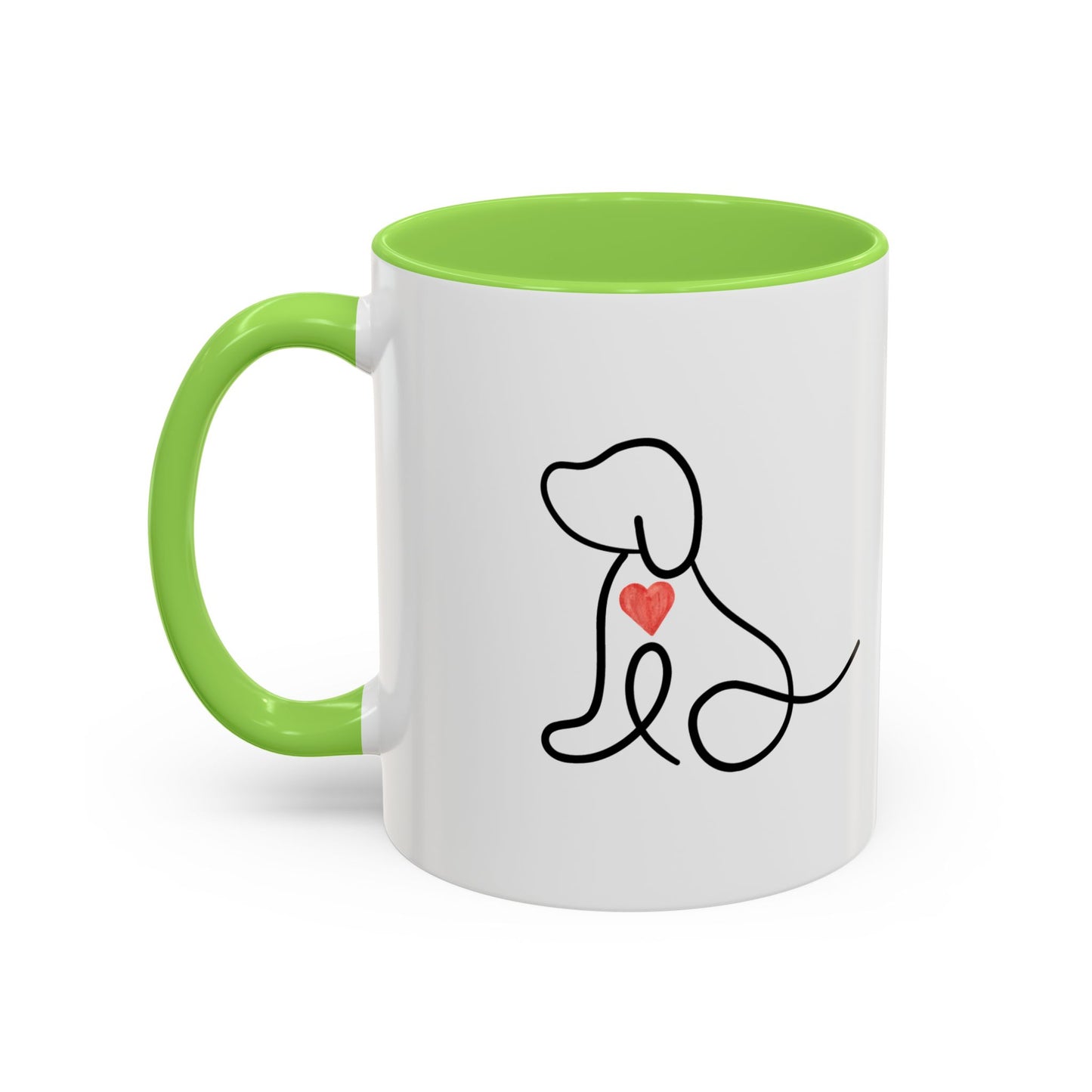 Colorful Pet Lover Mug, Pawprints on My Heart, Gift for Dog Owners, Animal Lover's Coffee Cup, Cute Animal-Themed Drinkware