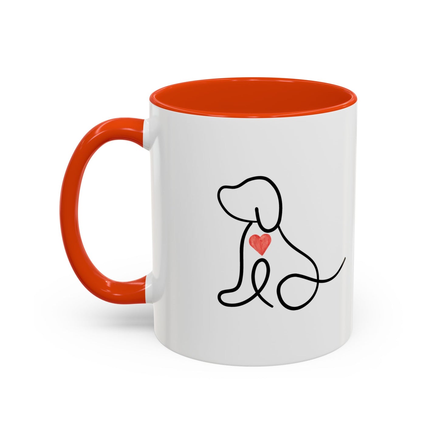 Colorful Pet Lover Mug, Pawprints on My Heart, Gift for Dog Owners, Animal Lover's Coffee Cup, Cute Animal-Themed Drinkware