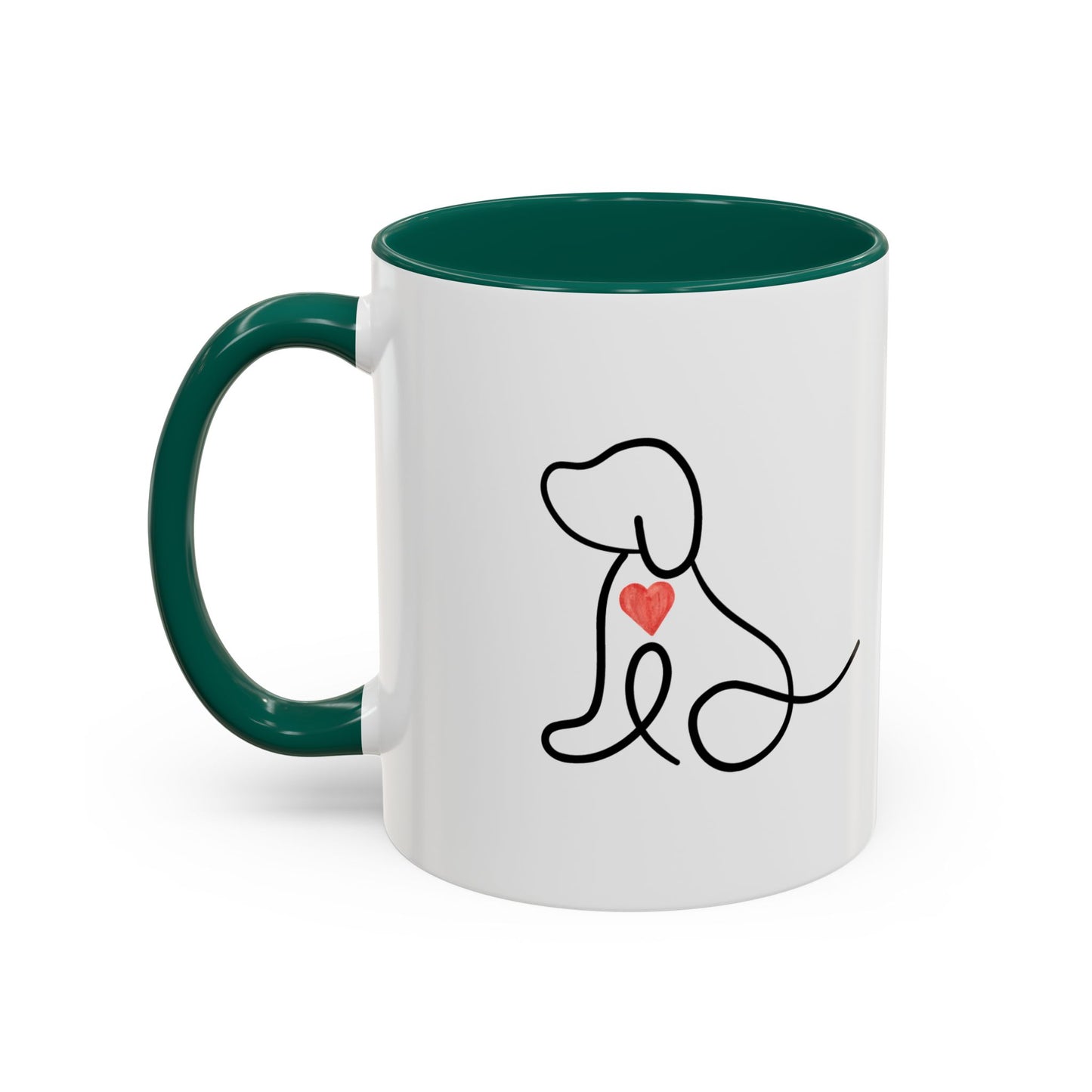 Colorful Pet Lover Mug, Pawprints on My Heart, Gift for Dog Owners, Animal Lover's Coffee Cup, Cute Animal-Themed Drinkware