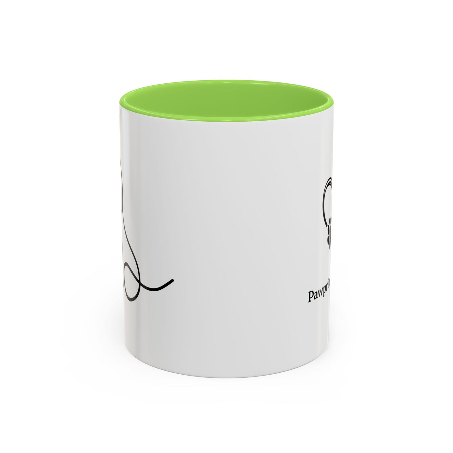 Colorful Pet Lover Mug, Pawprints on My Heart, Gift for Dog Owners, Animal Lover's Coffee Cup, Cute Animal-Themed Drinkware