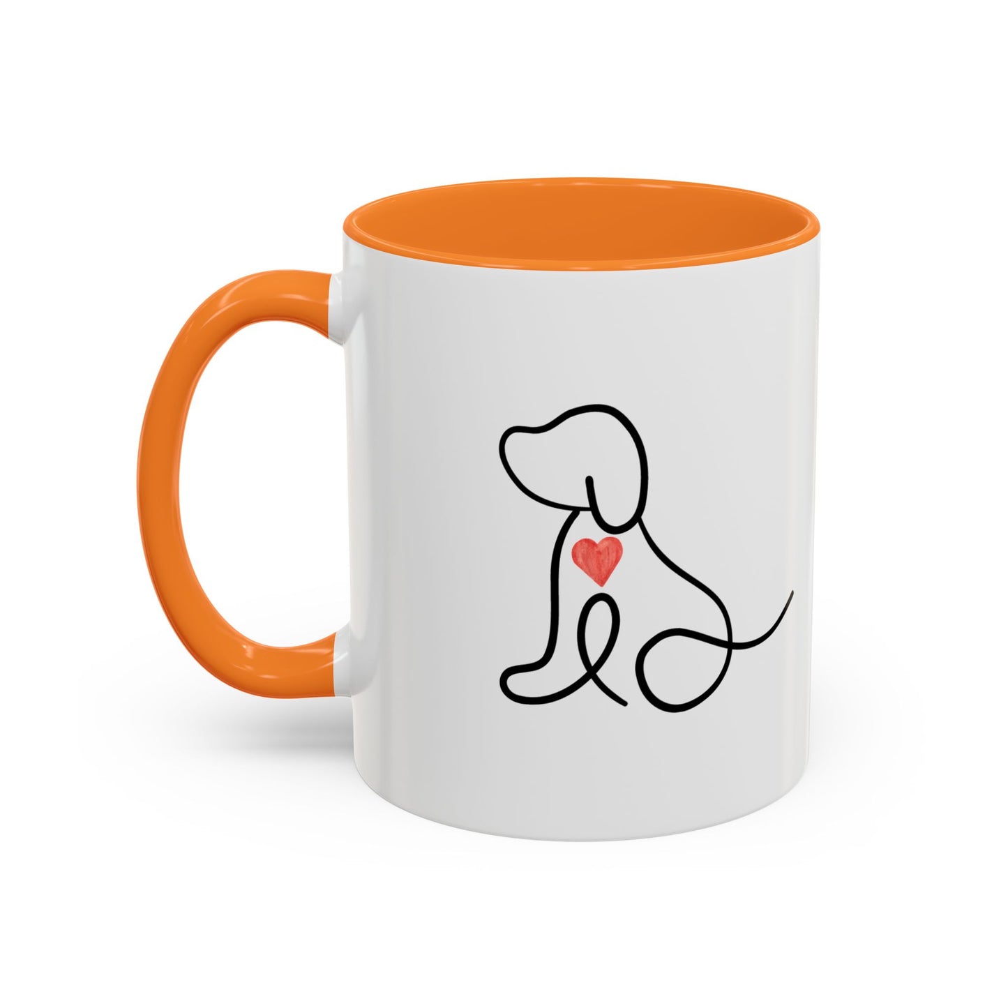 Colorful Pet Lover Mug, Pawprints on My Heart, Gift for Dog Owners, Animal Lover's Coffee Cup, Cute Animal-Themed Drinkware