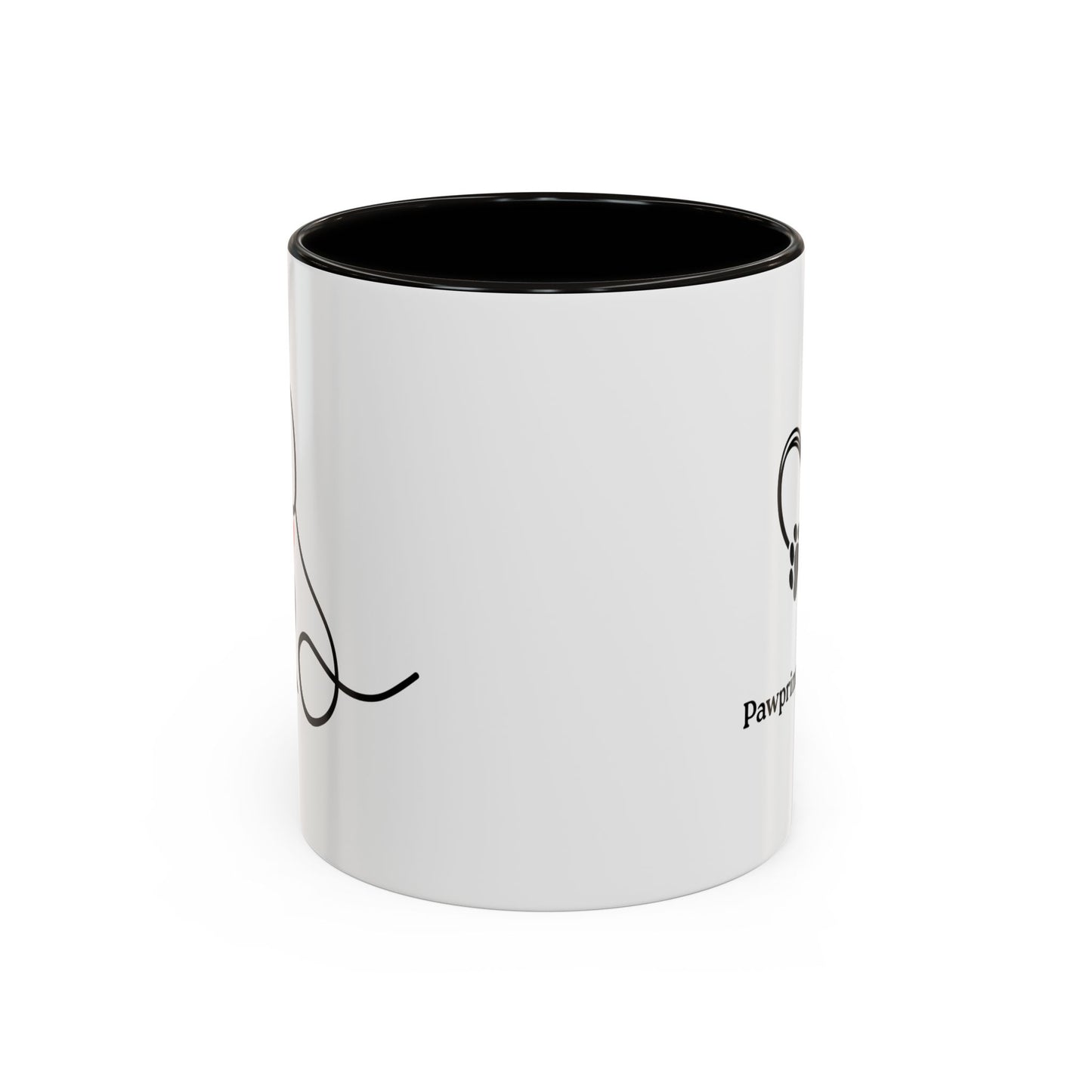 Colorful Pet Lover Mug, Pawprints on My Heart, Gift for Dog Owners, Animal Lover's Coffee Cup, Cute Animal-Themed Drinkware