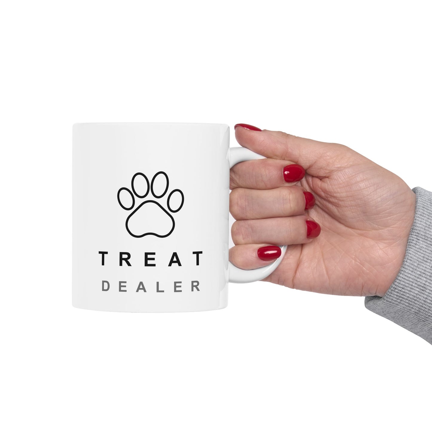 Treat Dealer Ceramic Mug, Cute Pet Gifts, Dog Lover Coffee Cup, Fall Decor, Pet Mug