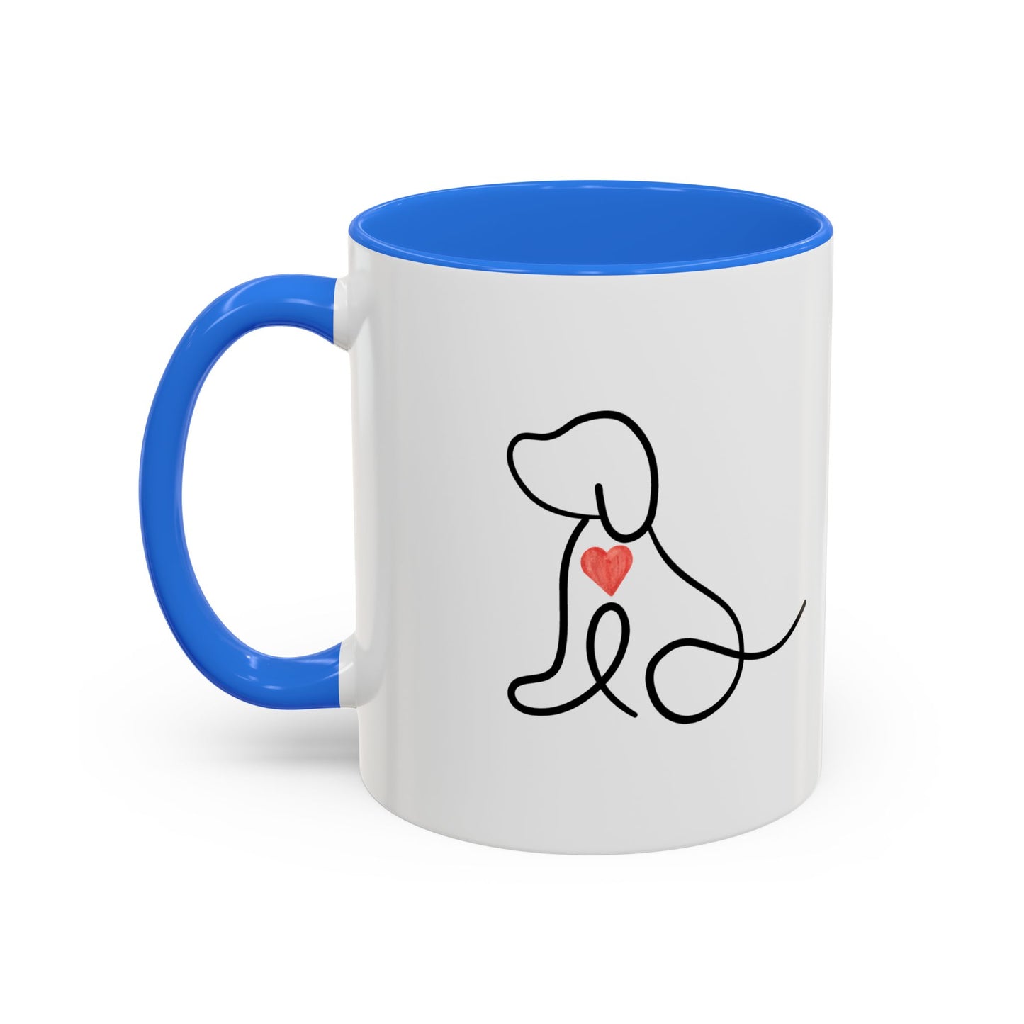 Colorful Pet Lover Mug, Pawprints on My Heart, Gift for Dog Owners, Animal Lover's Coffee Cup, Cute Animal-Themed Drinkware