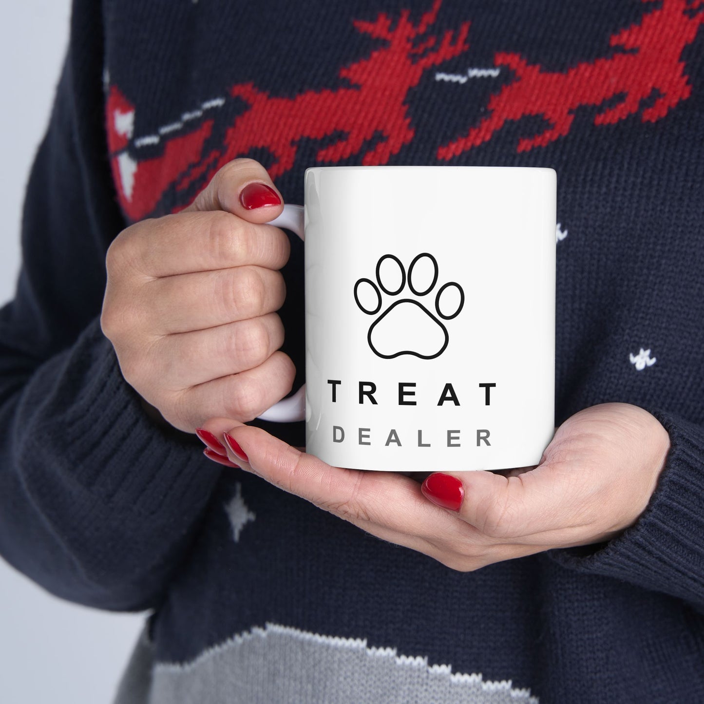 Treat Dealer Ceramic Mug, Cute Pet Gifts, Dog Lover Coffee Cup, Fall Decor, Pet Mug