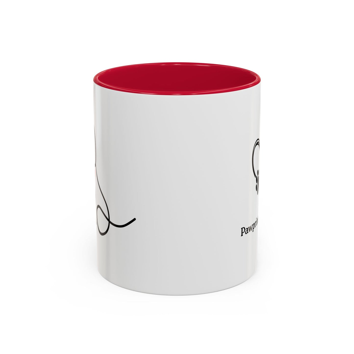Colorful Pet Lover Mug, Pawprints on My Heart, Gift for Dog Owners, Animal Lover's Coffee Cup, Cute Animal-Themed Drinkware