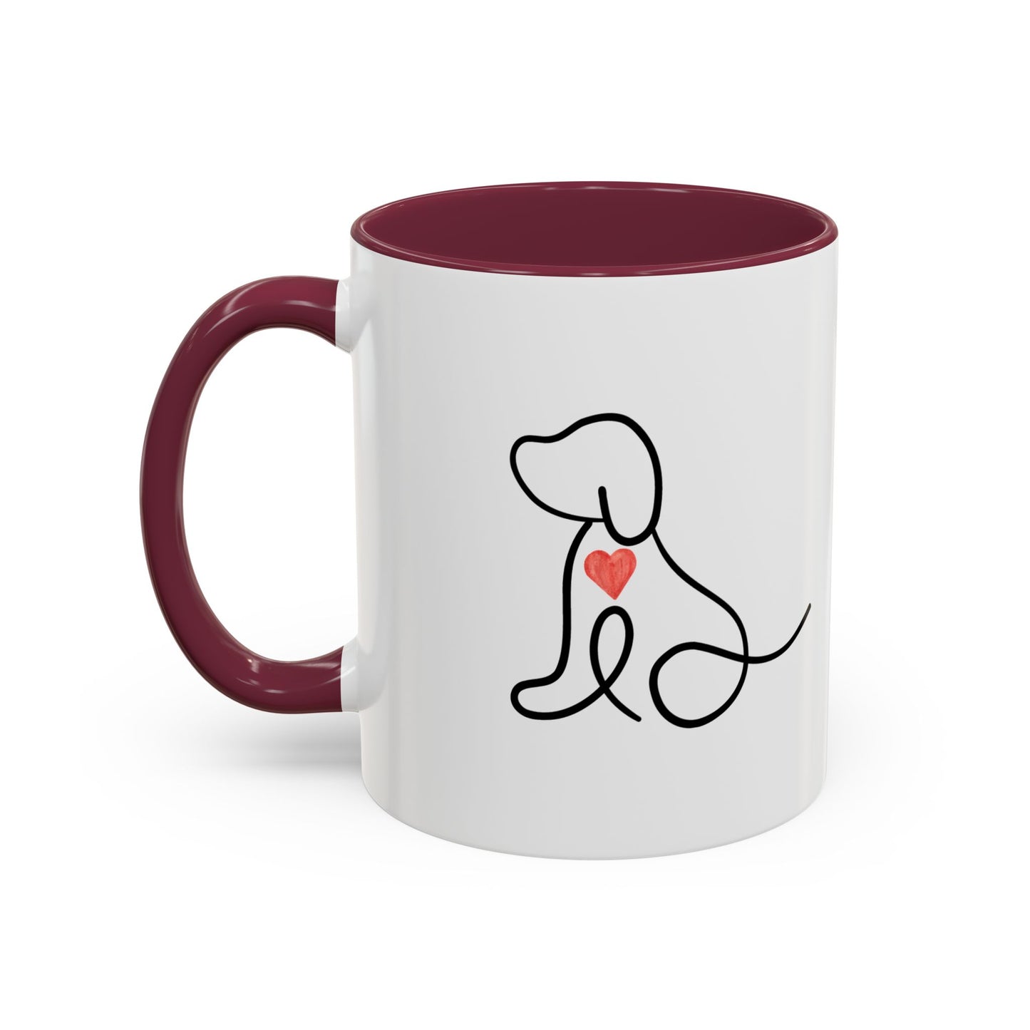 Colorful Pet Lover Mug, Pawprints on My Heart, Gift for Dog Owners, Animal Lover's Coffee Cup, Cute Animal-Themed Drinkware