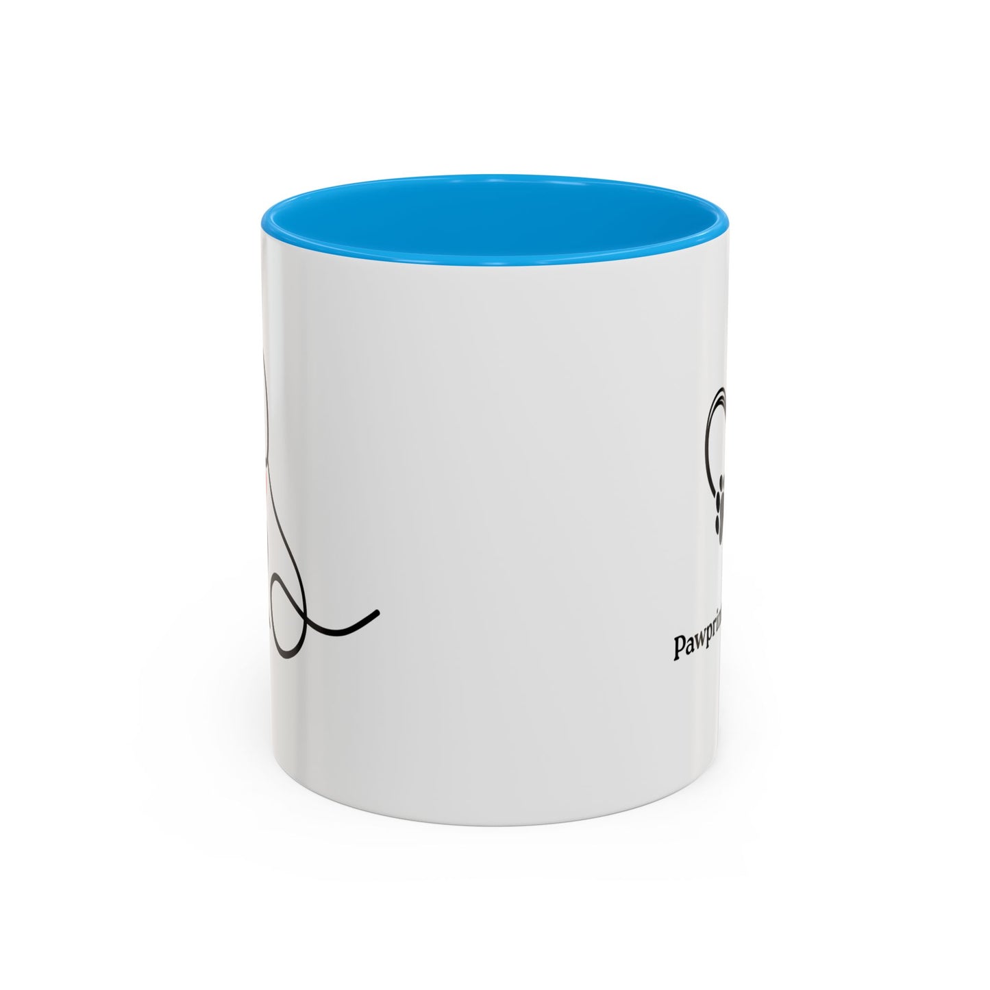 Colorful Pet Lover Mug, Pawprints on My Heart, Gift for Dog Owners, Animal Lover's Coffee Cup, Cute Animal-Themed Drinkware