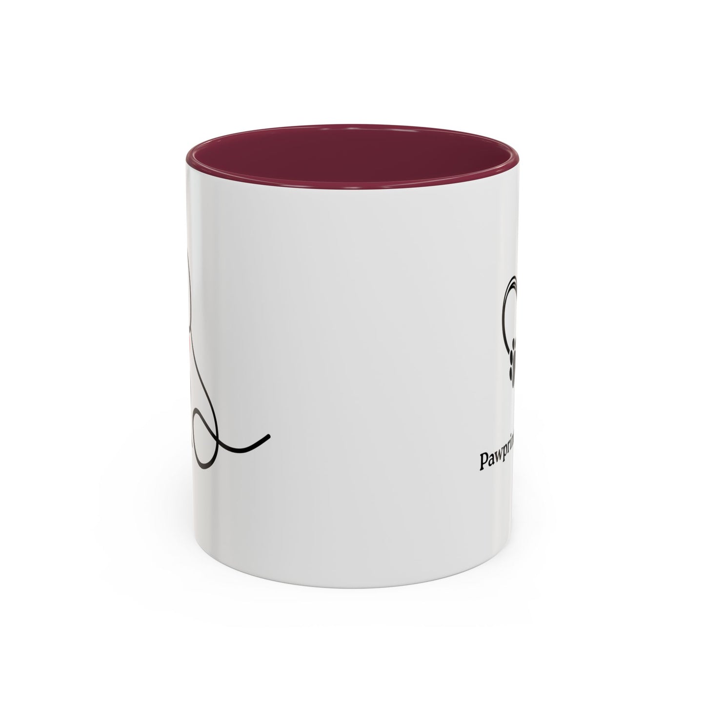 Colorful Pet Lover Mug, Pawprints on My Heart, Gift for Dog Owners, Animal Lover's Coffee Cup, Cute Animal-Themed Drinkware