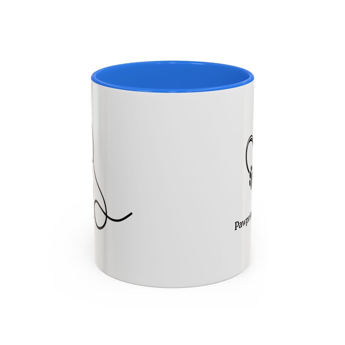 Colorful Pet Lover Mug, Pawprints on My Heart, Gift for Dog Owners, Animal Lover's Coffee Cup, Cute Animal-Themed Drinkware