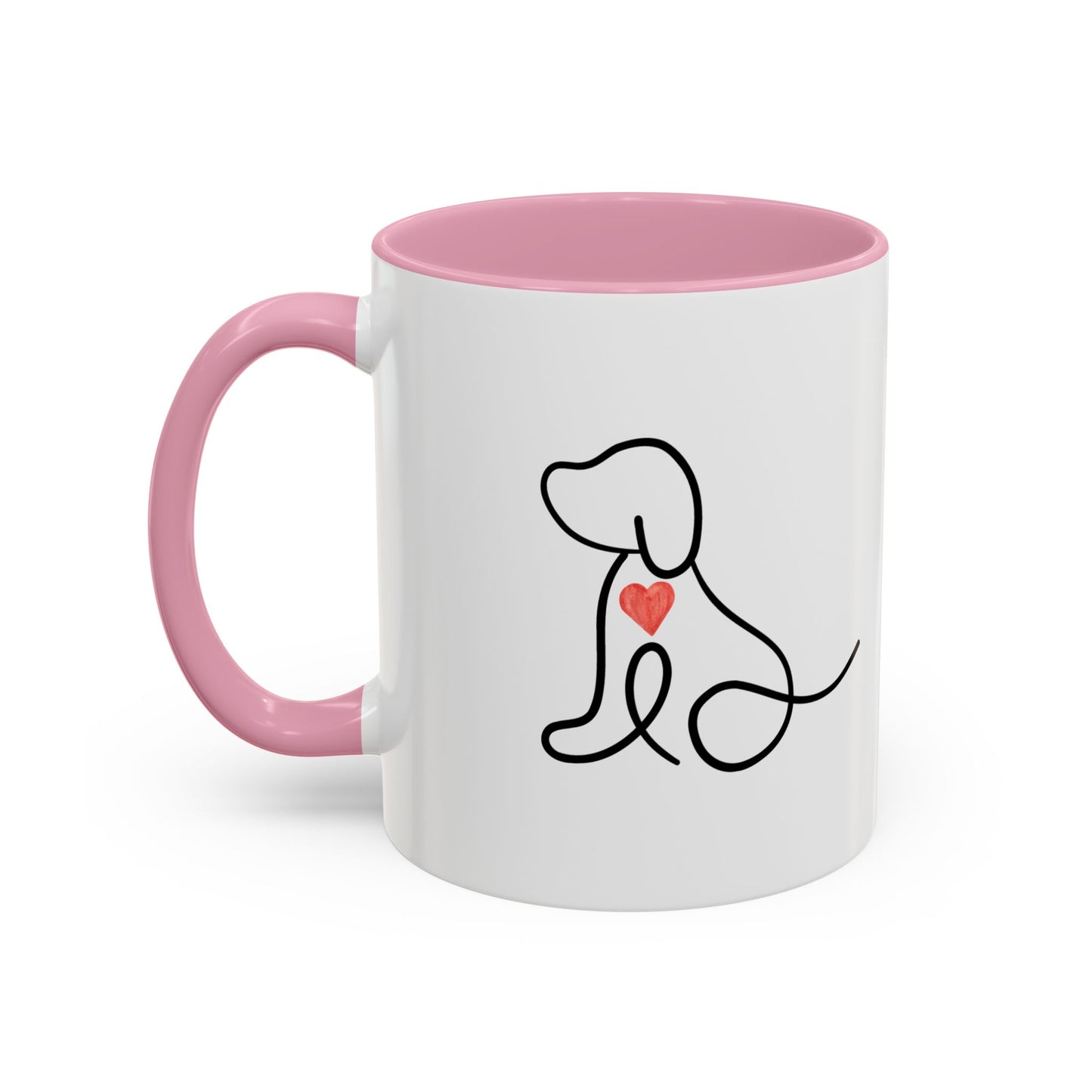 Colorful Pet Lover Mug, Pawprints on My Heart, Gift for Dog Owners, Animal Lover's Coffee Cup, Cute Animal-Themed Drinkware