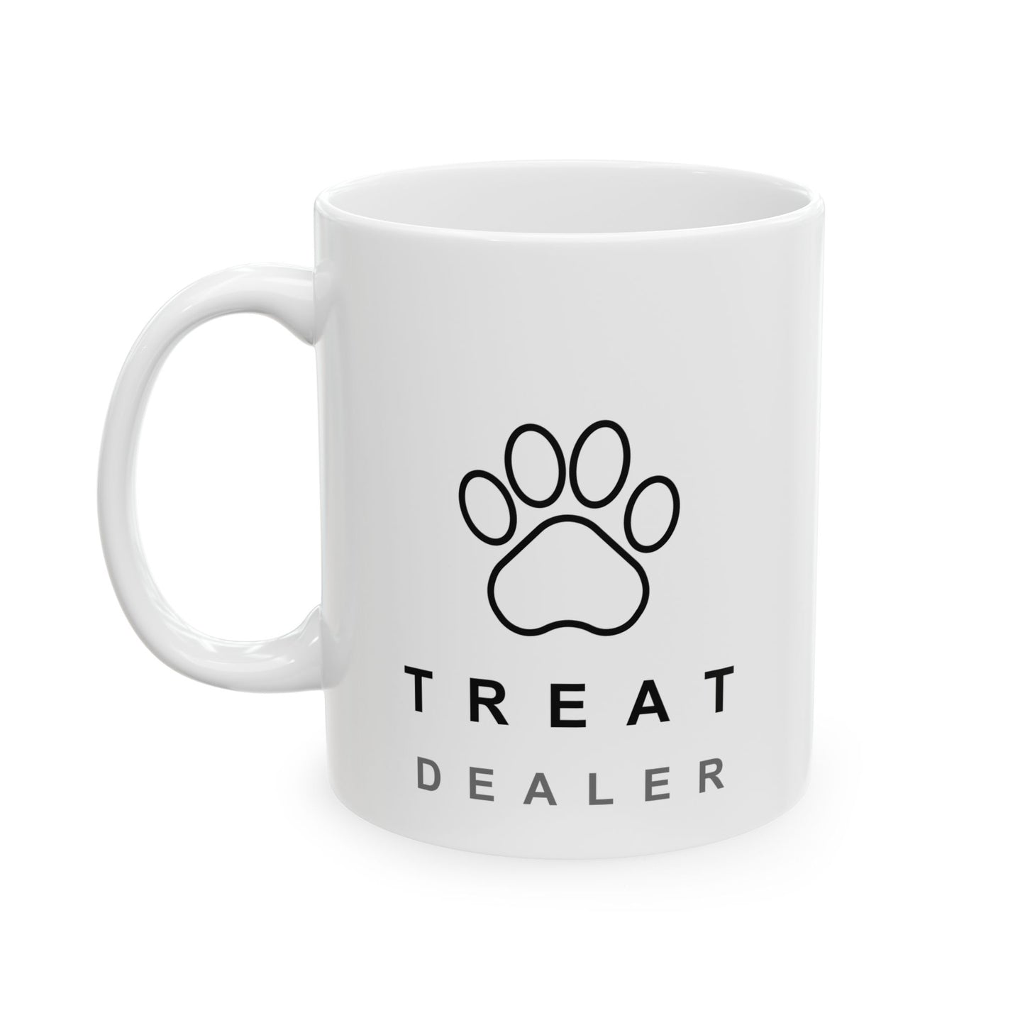 Treat Dealer Ceramic Mug, Cute Pet Gifts, Dog Lover Coffee Cup, Fall Decor, Pet Mug