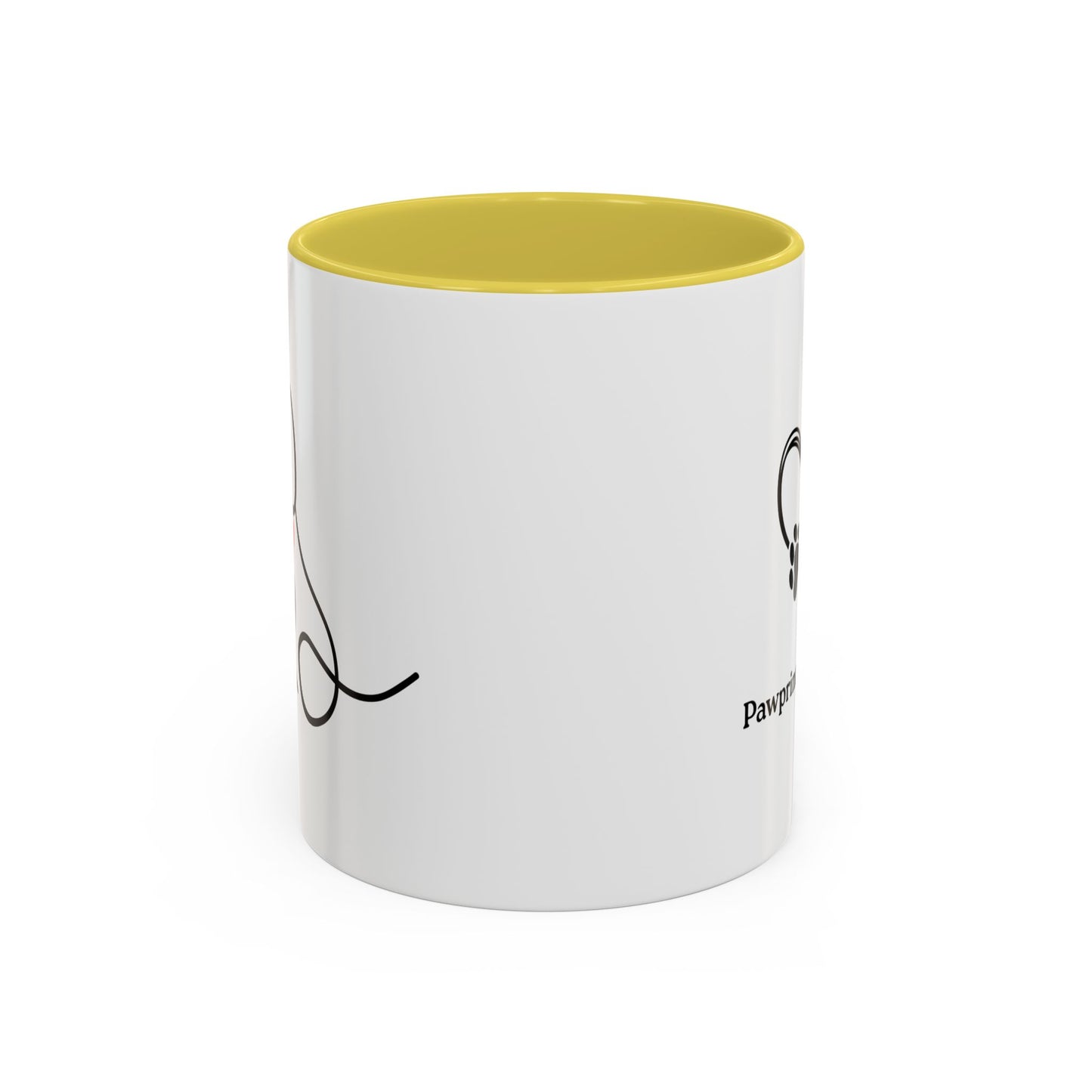 Colorful Pet Lover Mug, Pawprints on My Heart, Gift for Dog Owners, Animal Lover's Coffee Cup, Cute Animal-Themed Drinkware