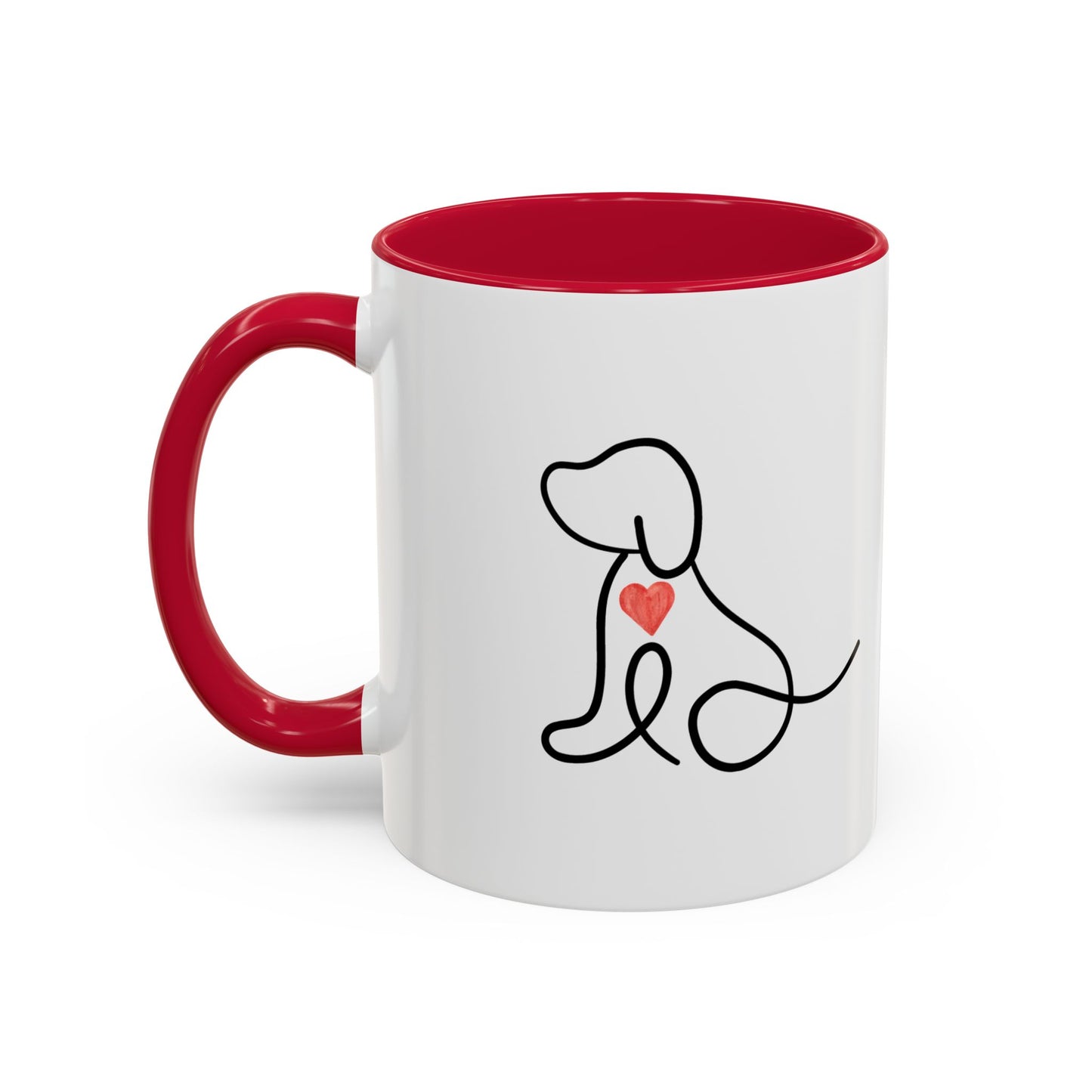 Colorful Pet Lover Mug, Pawprints on My Heart, Gift for Dog Owners, Animal Lover's Coffee Cup, Cute Animal-Themed Drinkware
