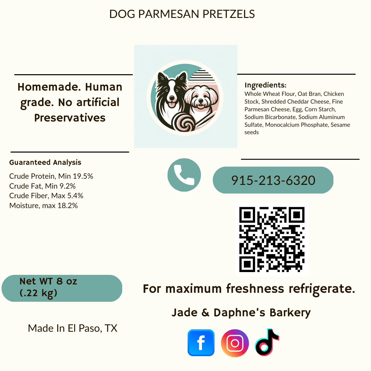 Parmesan Dog Pretzels