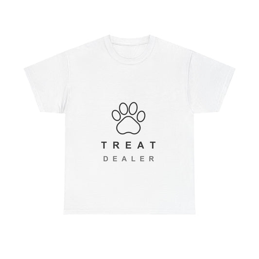 Treat Dealer Unisex Heavy Cotton Tee, Dog Lover Shirt, Pet Treats T-Shirt, Funny Animal Top, Gift for Dog Parents