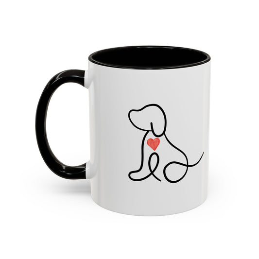 Colorful Pet Lover Mug, Pawprints on My Heart, Gift for Dog Owners, Animal Lover's Coffee Cup, Cute Animal-Themed Drinkware