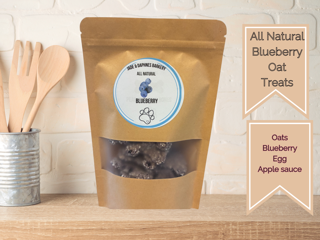 Blueberry Oat Dog Treats