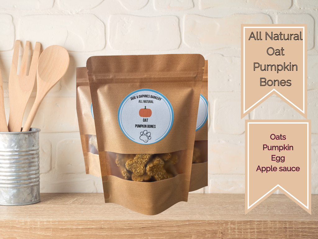 Pumpkin Oat Dog Treats 4oz