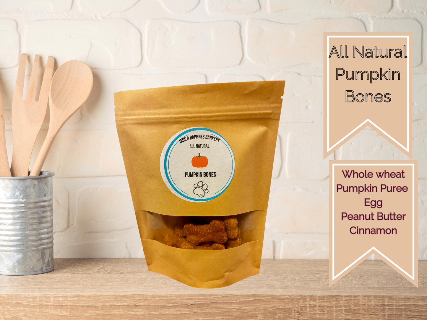 Pumpkin Dog Bones 4oz