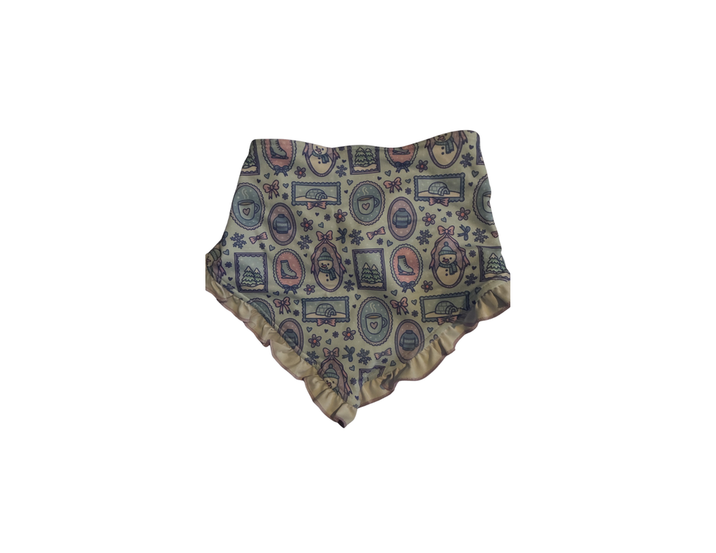 Winter Wonderland Ruffle Bandana